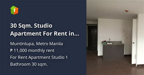 Apartment for rent in Muntinlupa .